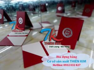 Nhận làm bìa đựng bằng khen, bìa đựng bằng tốt nghiệp, bìa kẹp chứng chỉ giá rẻ,