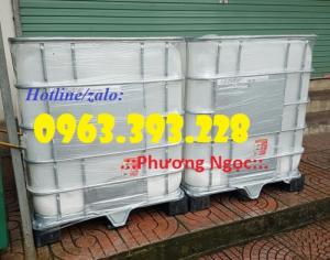 Bồn nhựa 1 khối đựng dầu, tank nhựa IBC 1000L