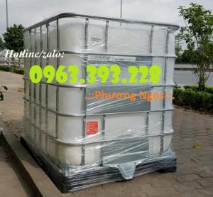 Bồn nhựa 1 khối đựng dầu, tank nhựa IBC 1000L