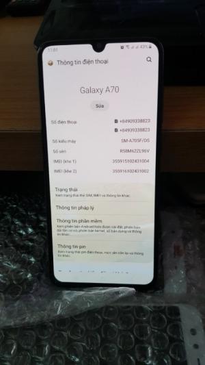 Samsung A70 Ram 6/128GB chính hãng đẹp keng