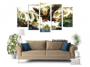 tranh tráng gương mica chim đại bàng kthuoc 150x90