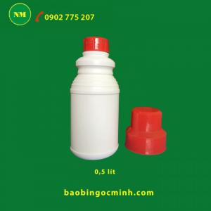 Chai nhựa 0,5 lít - 1 lít đựng chất tẩy rửa