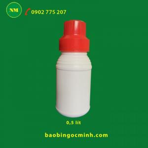 Chai nhựa 0,5 lít - 1 lít đựng chất tẩy rửa