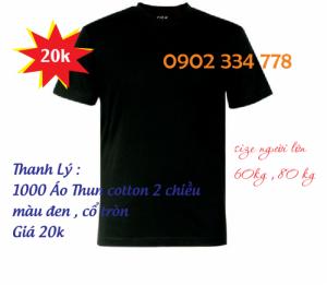 áo thun cổ tròn màu đen giá cực rẽ từ 20k