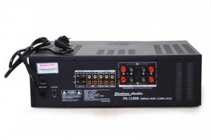 AMPLY BOSTON AUDIO PA-1100B Công suất ra loa: 300W/ 2CH, Công suất tiêu thụ: 500W.