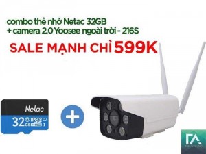 Camera 2.0 Yoosee 6 mắt ngoài trời 216S
