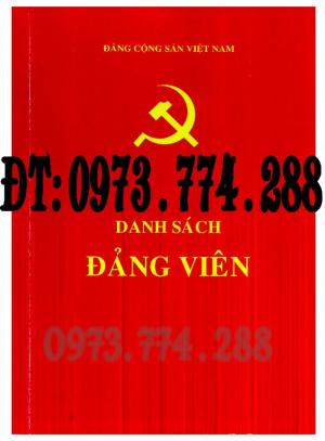 Sổ danh sách Đảng viên