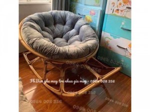 Ghế papasan bập bênh thư giãn mây tự nhiên