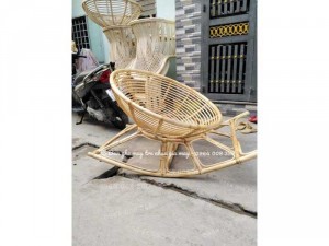 Ghế papasan bập bênh thư giãn mây tự nhiên
