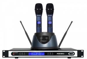PARAMAX PRO-9000 - micro KÈM SẠC Đế sạc pin tiện dụng tự sạc khi đặt micro vào và tự ngắt khi đã sạc đầy.