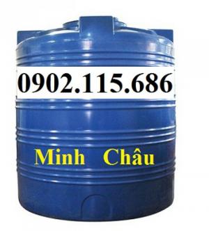Bồn nhựa 2000L đựng hóa chất, bồn đựng hóa chất 2000L, bồn nhựa xanh 2000L đứng,