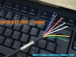 Cáp tín hiệu chống nhiễu 8Cx0.22 mm2