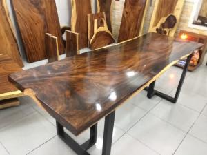 Bàn gỗ me tây nguyên tấm dài 1.92m rộng 68cm
