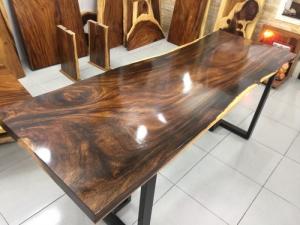 Bàn gỗ me tây nguyên tấm dài 1.92m rộng 68cm