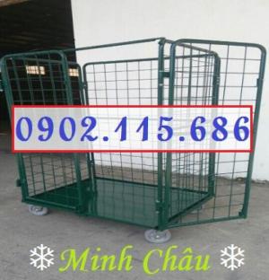 Lồng thép lưới, lồng thép đẩy hàng, lồng thép chứa hàng, lồng thép trữ hàng,