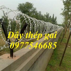 Dây kẽm gai, dây thép gai hình dao làm hàng rào