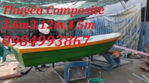 Thuyền Composite Chèo Tay 3,6mx1,1mx0,5m