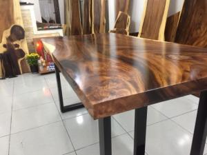 Bàn gỗ me tây nguyên tấm dài 1.51m rộng 76cm