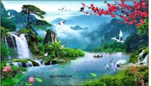 gạch 3d cao cấp đẹp cho phòng khách