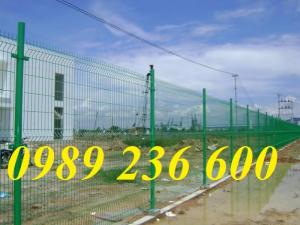 Hàng rào mạ kẽm sơn tĩnh điện màu xanh nõn chuối
