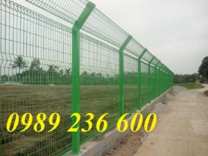Hàng rào mạ kẽm sơn tĩnh điện màu xanh nõn chuối