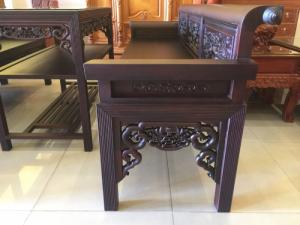 Bộ Bàn Ghế Trường Kỷ 3 Món Chạm Tứ Quý Đẹp