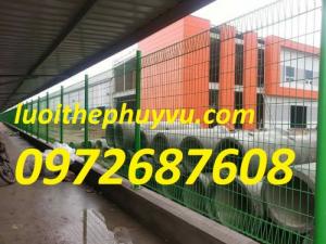 Hàng rào lưới thép, hàng rào cột trái đào, hàng rào sơn tĩnh điện