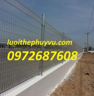 Chuyên sản xuất hàng rào mạ kẽm, hàng rào sơn tĩnh điện, hàng rào gập đầu