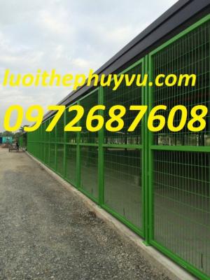 Sản xuất hàng rào sơn tĩnh điện, hàng rào mạ kẽm, hàng rào cột trái đào