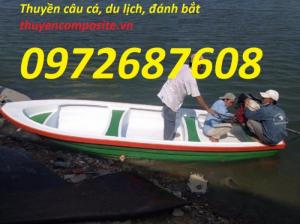 Thuyền composite 5,0m x 1,3m x 0,45m, thuyền đẹp, giá rẻ