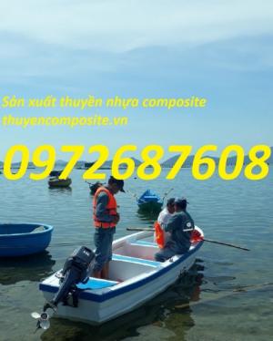 Thuyền nhựa composite chở 6-8 người giá rẻ tại tp.HCM