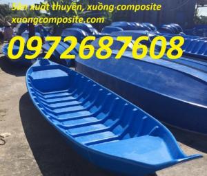 Thuyền ba lá, thuyền tam bản, thuyền nhựa composite giá rẻ