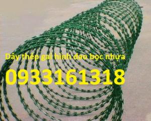 Dây thép gai hình dao bọc nhựa chống trộm giá rẻ