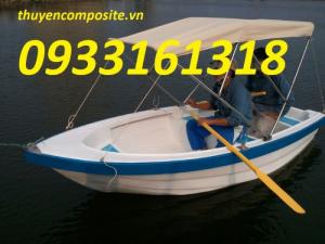 Thuyền chèo tay composite có thể gắn máy giá rẻ tại Long An