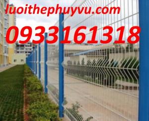 Sản xuất lưới hàng rào sơn tĩnh điện, hàng rào gập đầu phi 4, phi 5
