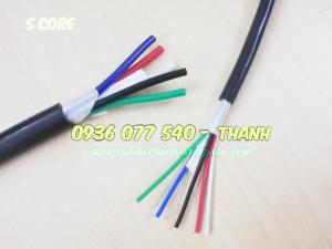 Cáp điều khiển 5 lõi, cáp mềm RVV