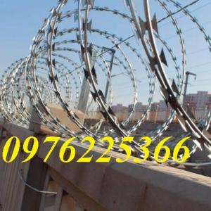 Dây thép gai hình dao, cố định hai vòng