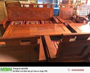 Bộ Nhật Lùn kiểu tần gỗ căm xe chạy CNC