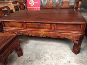 Bộ bàn ghế minh quốc triện gỗ cẩm lai cột 10 – BBG286