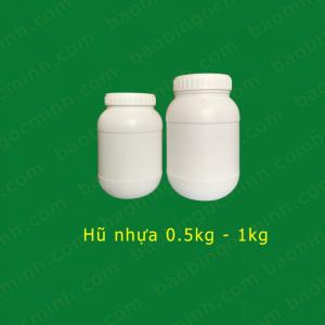 Hũ nhựa đựng phân bón 500gr Ngọc Minh