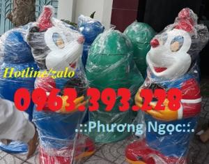 Thùng rác hình con thú vui nhộn, thùng rác hình con cá chép, thùng rác công cộng