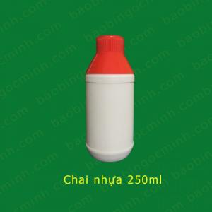 Chai nhựa hdpe 250ml đựng phân bón, thuốc lá