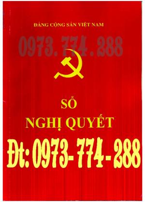 Sổ nghị quyết bìa da