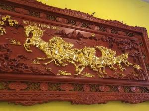 Tranh Mã Đáo Thành Công Dát Vàng - Tranh Treo Tường Đẹp