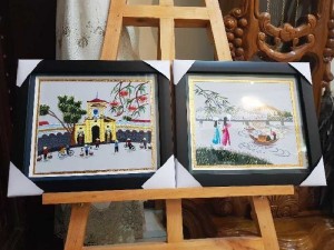 Tranh thêu tay mini DU XUÂN