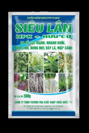 Phân bón lá Siêu Lân Hữu Cơ – Npk