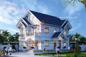 BIỆT THỰ 2 TẦNG MÁI THÁI TÂN CỔ ĐIỂN