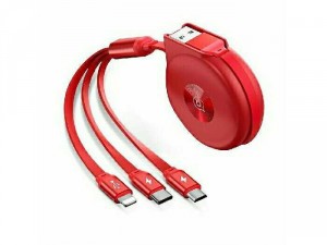 Cáp sạc dây rút đa năng 3 đầu