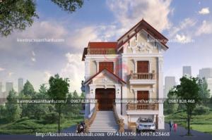 BIỆT THỰ 3 TẦNG ĐẸP MÁI THÁI