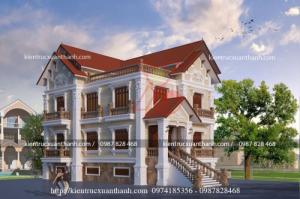 BIỆT THỰ 3 TẦNG ĐẸP MÁI THÁI